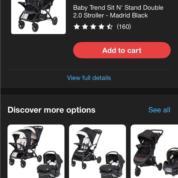 Baby Trend Double Stroller - Picture 2 of 2